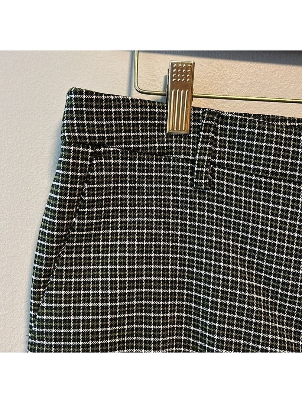 Cleo Plaid Slim Ankle Trouser Pant NWT - Picture 2 of 13